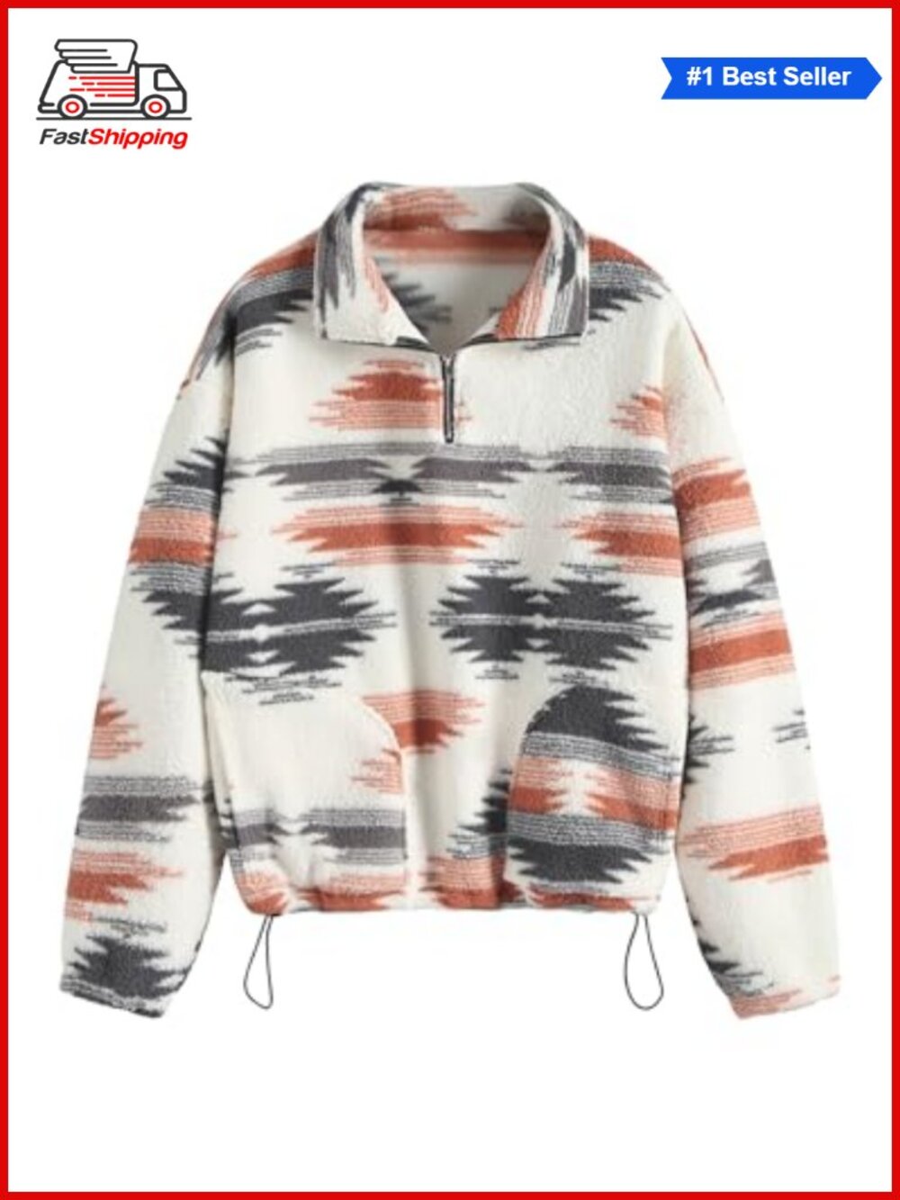β¨ ZAFUL Faux Fur Half Zip Crop Sweatshirt Women's Long Sleeve Pullover Top